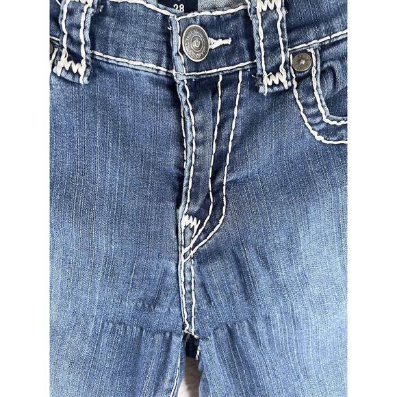 True Religion Jeans Womens 28 Jennie Curvy Low Rise Super Skinny READ/PUCKERING - Picture 11 of 16